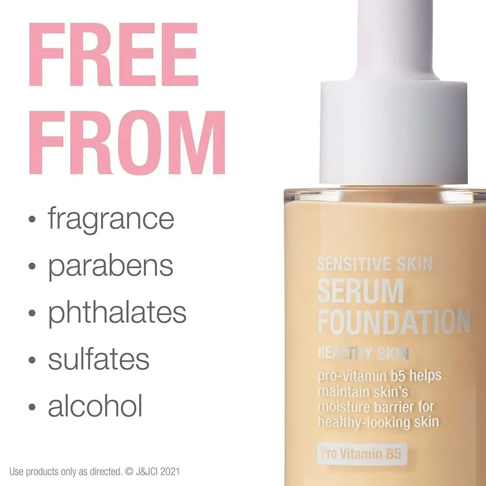 Neutrogena Healthy Sensitive Skin Serum Foundation Color Correcting Light 01 1oz